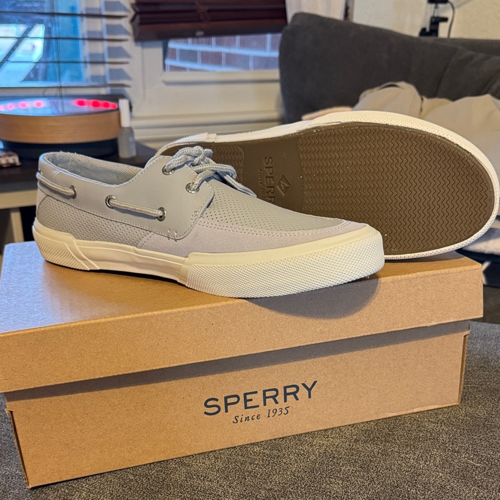 Sperry Men's Light Gray Boat Shoes